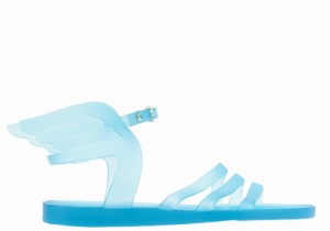 Sandały Z Paskami Damskie Ancient Greek Sandals Ikaria Głęboka Niebieskie | GIE8275WX