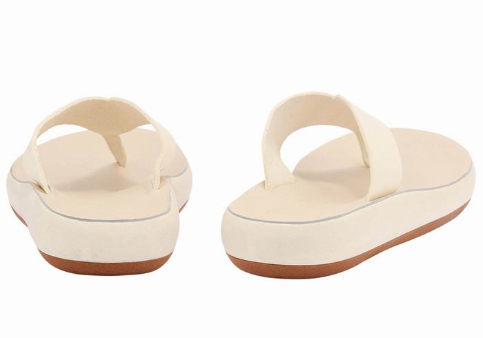 Japonki Damskie Ancient Greek Sandals Charys Comfort Białe | QTG7760DA