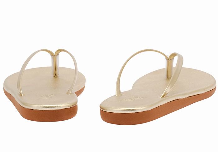 Japonki Damskie Ancient Greek Sandals Saionara Złote Białe | QCV5536JO
