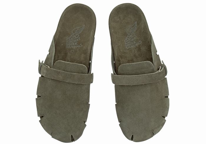 Kapcie Męskie Ancient Greek Sandals Atlas Ciemny Zielone | WBR621IA