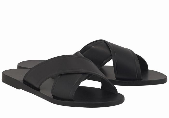 Sandały Do Wsuwania Damskie Ancient Greek Sandals Thais Czarne | LBP4436KV