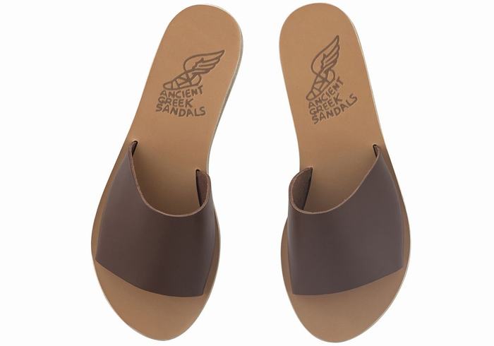 Sandały Do Wsuwania Damskie Ancient Greek Sandals Taygete Kawa | EFB7966RP