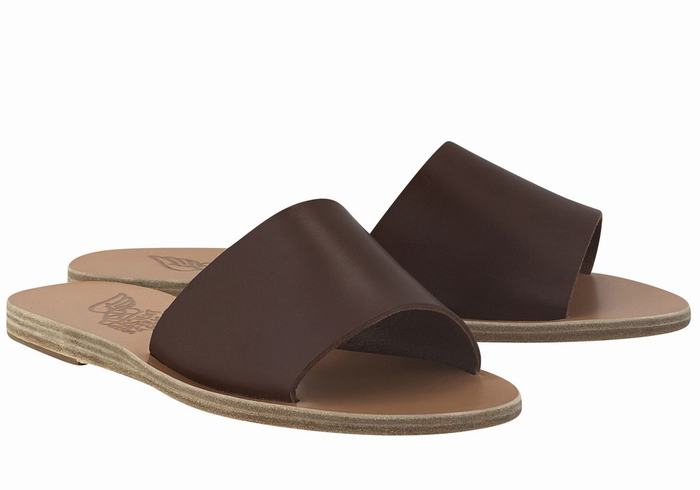 Sandały Do Wsuwania Damskie Ancient Greek Sandals Taygete Kawa | EFB7966RP