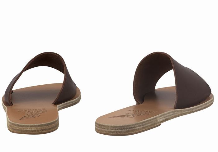 Sandały Do Wsuwania Damskie Ancient Greek Sandals Taygete Kawa | EFB7966RP