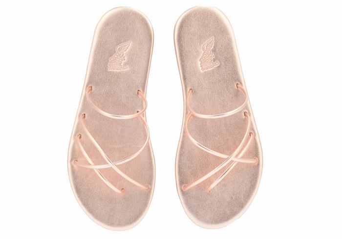 Sandały Do Wsuwania Damskie Ancient Greek Sandals Pu Różowe Złote | NFJ796RC