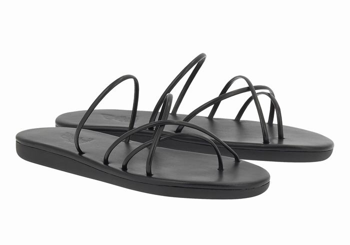 Sandały Do Wsuwania Damskie Ancient Greek Sandals Pu Czarne | CXL3643GF