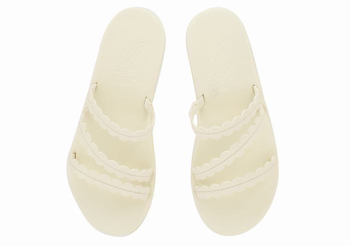 Sandały Do Wsuwania Damskie Ancient Greek Sandals Oceanis Białe | CZU5240TT
