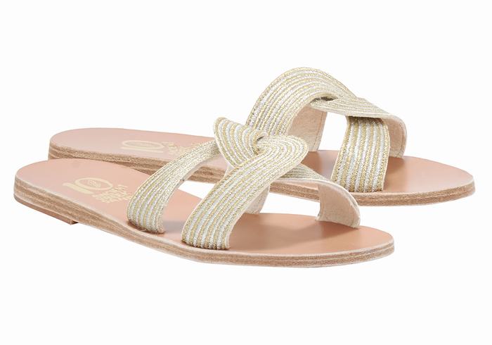 Sandały Do Wsuwania Damskie Ancient Greek Sandals Kore Of Berlin Białe | PKQ6723AV