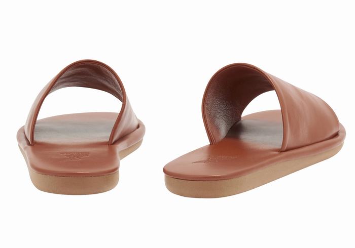 Sandały Do Wsuwania Damskie Ancient Greek Sandals Cerastes Ciemny Brązowe | AQH552SI