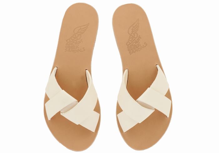 Sandały Do Wsuwania Damskie Ancient Greek Sandals Whitney Białe | KLZ7774BS