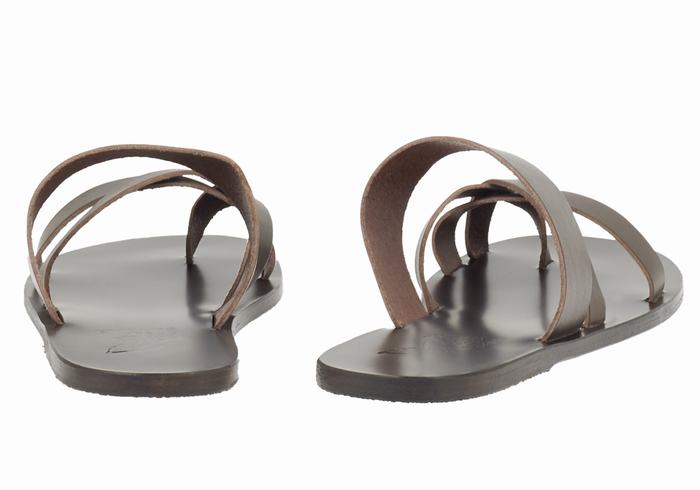 Sandały Do Wsuwania Męskie Ancient Greek Sandals Jason Czekolada | RFF3562UO