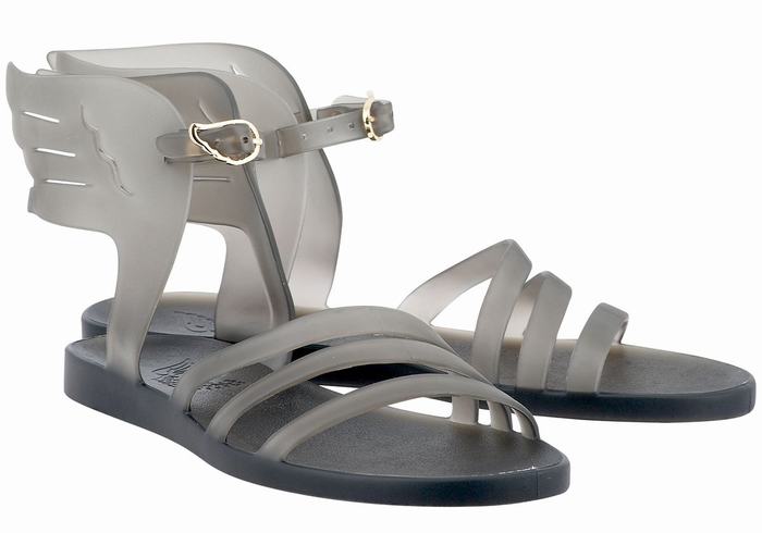 Sandały Z Paskami Damskie Ancient Greek Sandals Ikaria Szare | MSA649UC
