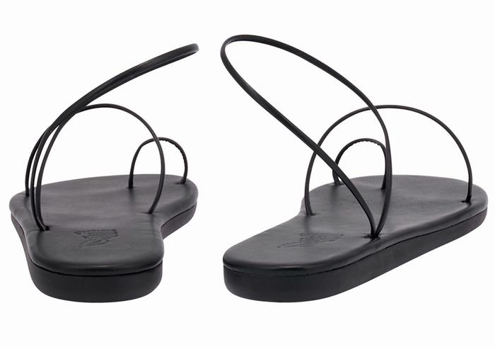 Sandały Ze Słupkami Damskie Ancient Greek Sandals Kansiz Czarne | QXM1658FC