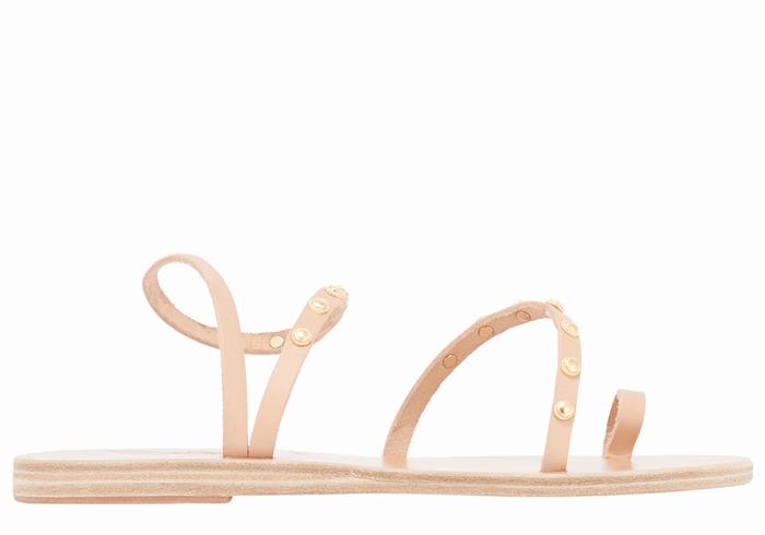 Sandały Ze Słupkami Damskie Ancient Greek Sandals Eleftheria Bee Beżowe | YRD2139AV