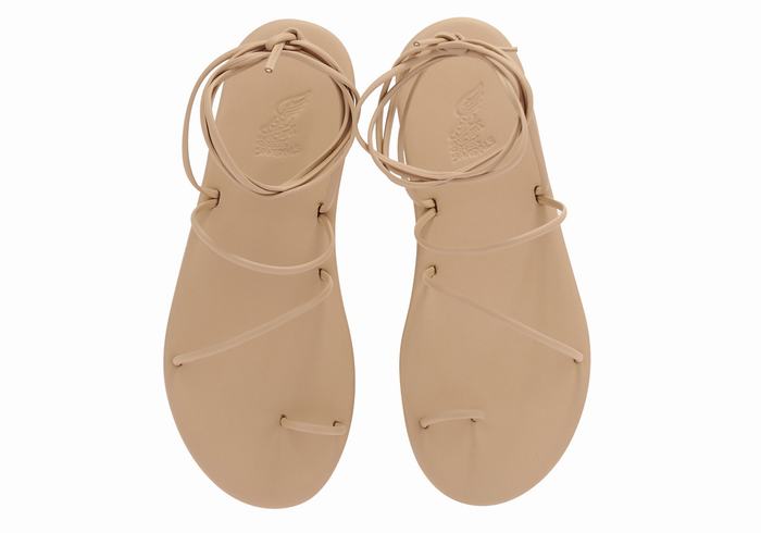 Sandały Ze Słupkami Damskie Ancient Greek Sandals Du Beżowe | INI3280OB